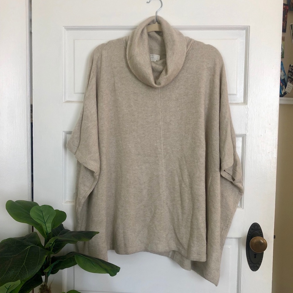 Caslon Cowl Neck Sweater Poncho